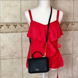 Chelsea 28 Red Ruffle Blouse